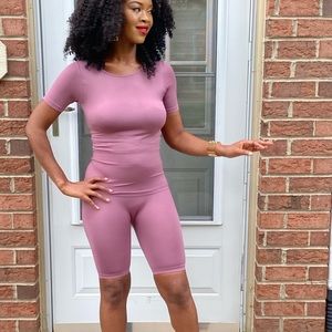 2-piece Seamless biker set